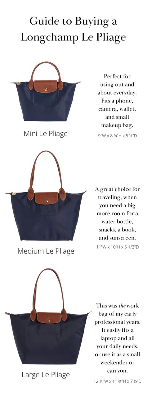 longchamp bag sizes chart|dimensions of a longchamp bag.